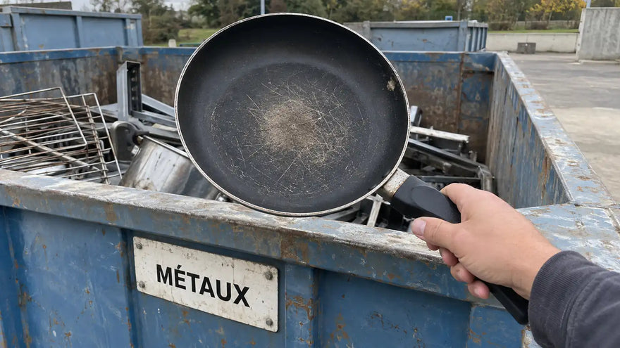 Où jeter une poêle usagée ?