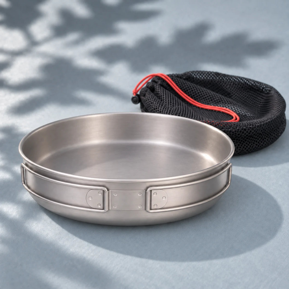 Poêle en titane - camping et extérieur 18 cm
